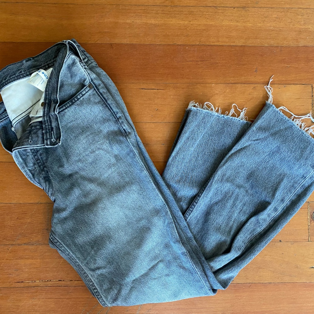 ACNE BLA KONST LOG MID GREY JEANS